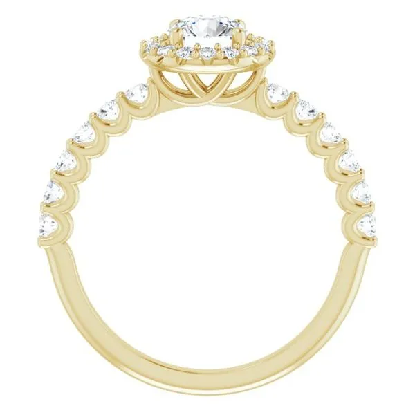 Halo-Style Engagement Ring Image 2 Arezzo Jewelers Elmwood Park, IL