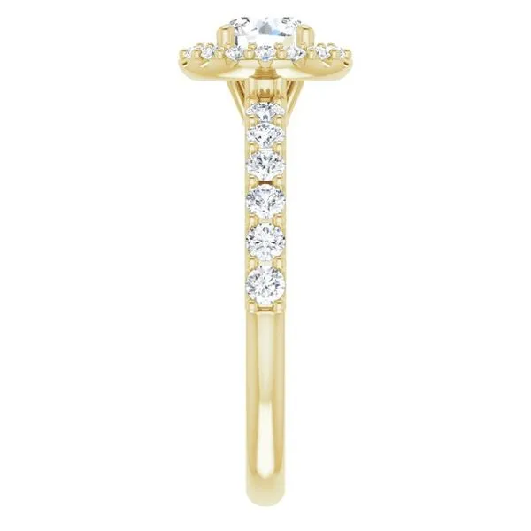 Halo-Style Engagement Ring Image 4 Arezzo Jewelers Elmwood Park, IL