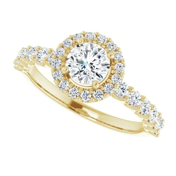 Halo-Style Engagement Ring Image 5 Arezzo Jewelers Elmwood Park, IL
