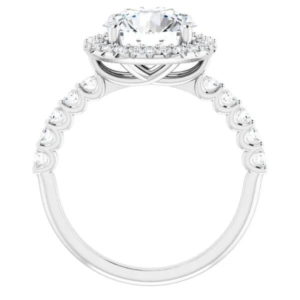 Halo-Style Engagement Ring Image 2 Arezzo Jewelers Elmwood Park, IL