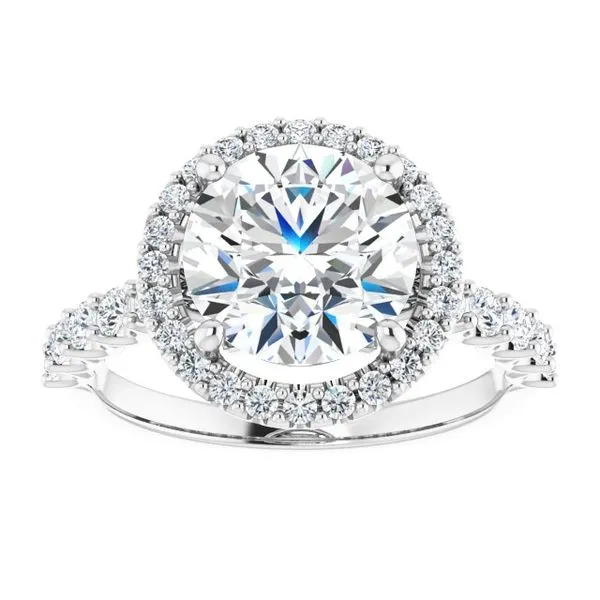 Halo-Style Engagement Ring Image 3 Arezzo Jewelers Elmwood Park, IL