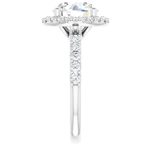 Halo-Style Engagement Ring Image 4 Arezzo Jewelers Elmwood Park, IL