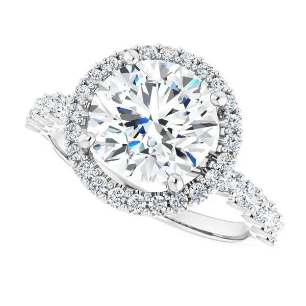Halo-Style Engagement Ring Image 5 Arezzo Jewelers Elmwood Park, IL
