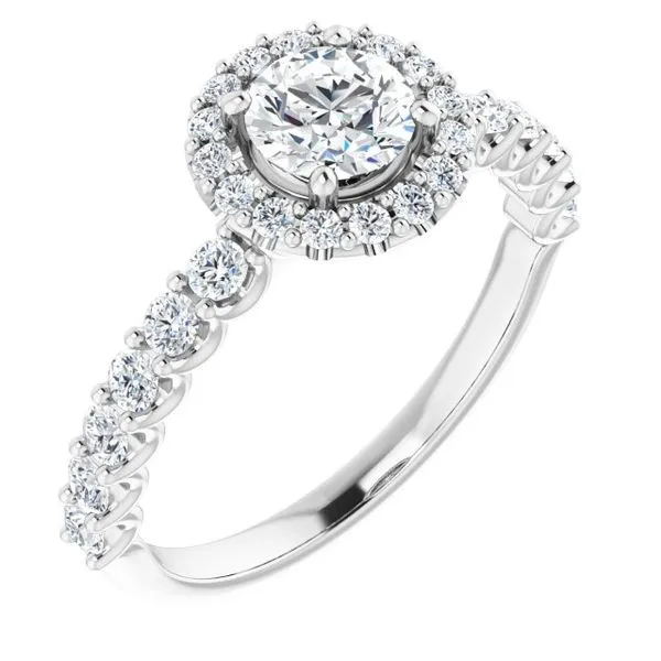 Halo-Style Engagement Ring Arezzo Jewelers Elmwood Park, IL