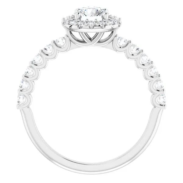 Halo-Style Engagement Ring Image 2 Arezzo Jewelers Elmwood Park, IL