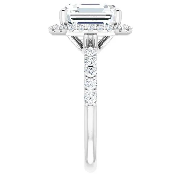Halo-Style Engagement Ring Image 4 Arezzo Jewelers Elmwood Park, IL
