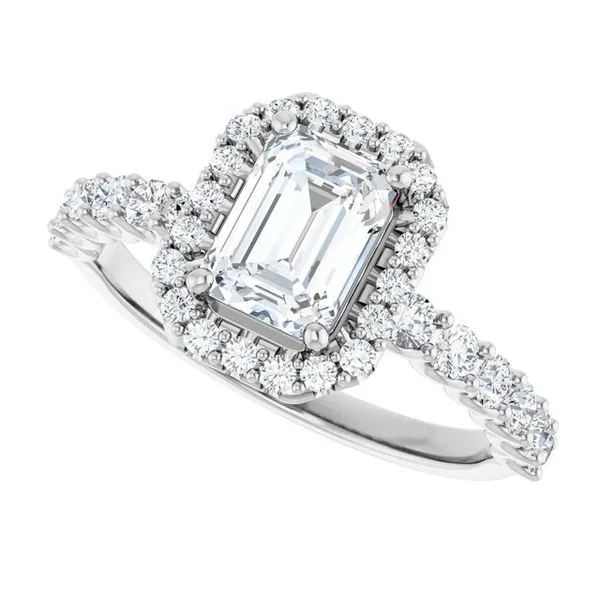 Halo-Style Engagement Ring Image 5 Jimmy Smith Jewelers Decatur, AL