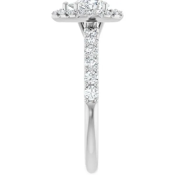 Halo-Style Engagement Ring Image 4 Michael Szwed Jewelers Longmeadow, MA