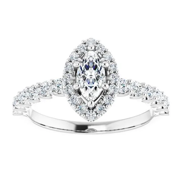 Halo-Style Engagement Ring Image 3 Shipley's Fine Jewelry Hampstead, MD