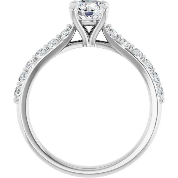 Claw-Prong Accented Engagement Ring Image 2 Shipley's Fine Jewelry Hampstead, MD