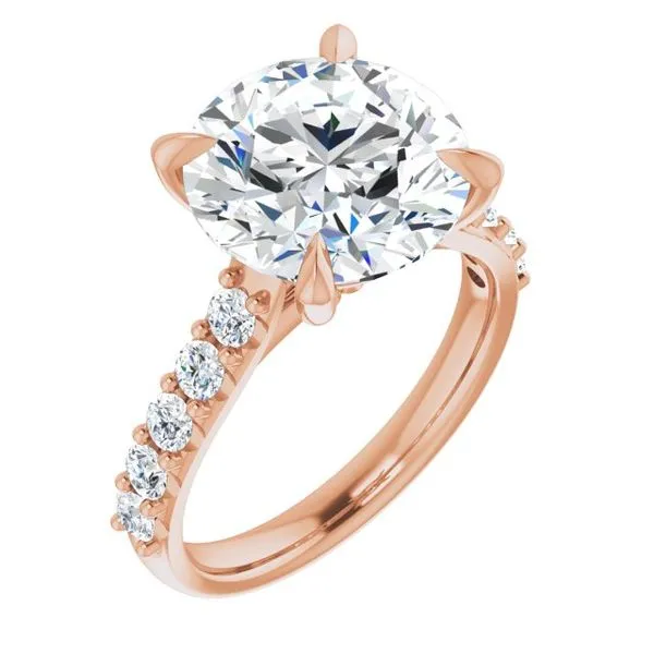 Claw-Prong Accented Engagement Ring Shipley's Fine Jewelry Hampstead, MD