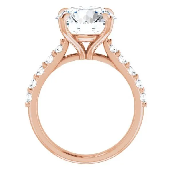 Claw-Prong Accented Engagement Ring Image 2 Shipley's Fine Jewelry Hampstead, MD