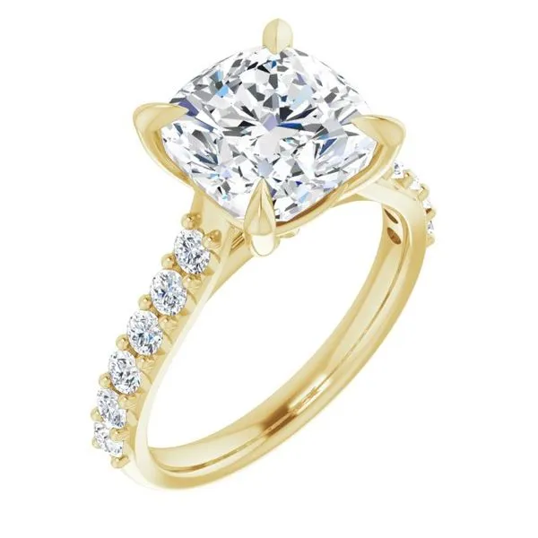 Claw-Prong Accented Engagement Ring Shipley's Fine Jewelry Hampstead, MD