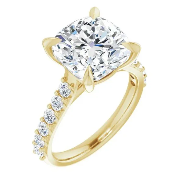 Claw-Prong Accented Engagement Ring Shipley's Fine Jewelry Hampstead, MD
