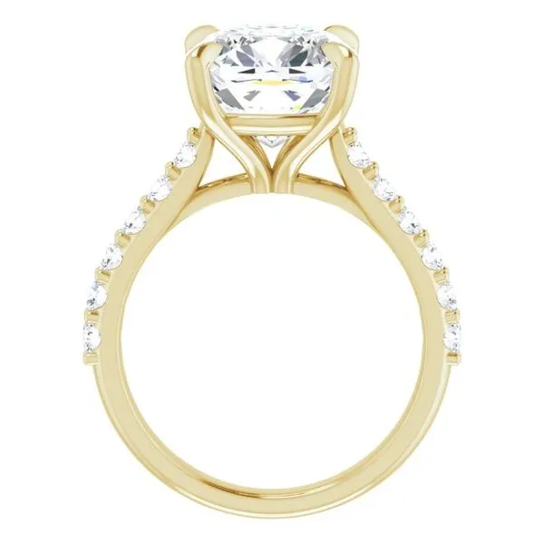 Claw-Prong Accented Engagement Ring Image 2 Shipley's Fine Jewelry Hampstead, MD
