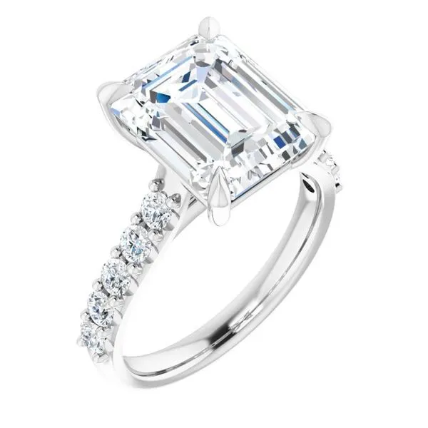 Claw-Prong Accented Engagement Ring Shipley's Fine Jewelry Hampstead, MD