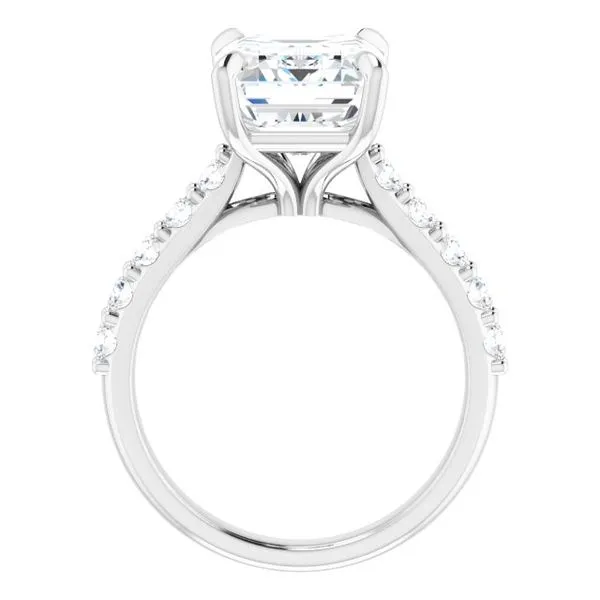 Claw-Prong Accented Engagement Ring Image 2 Shipley's Fine Jewelry Hampstead, MD