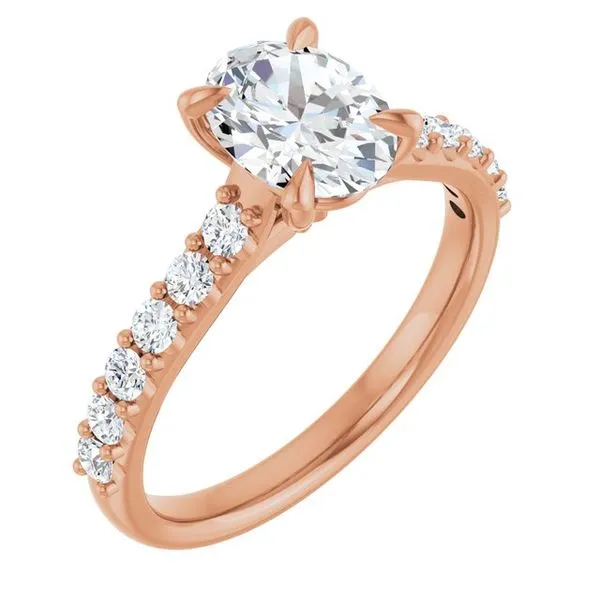 Claw-Prong Accented Engagement Ring Shipley's Fine Jewelry Hampstead, MD
