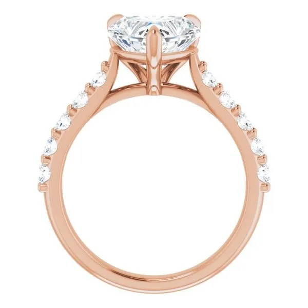 Claw-Prong Accented Engagement Ring Image 2 Shipley's Fine Jewelry Hampstead, MD