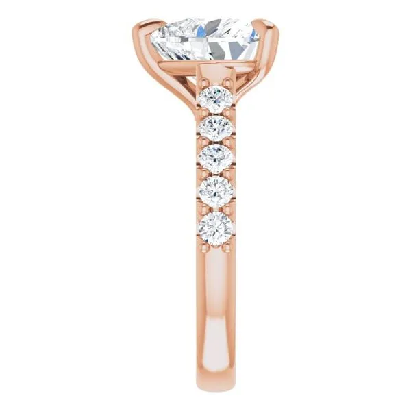 Claw-Prong Accented Engagement Ring Image 4 Shipley's Fine Jewelry Hampstead, MD