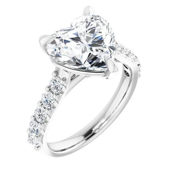 Claw-Prong Accented Engagement Ring Shipley's Fine Jewelry Hampstead, MD