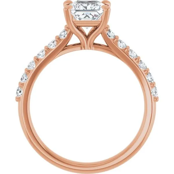 Claw-Prong Accented Engagement Ring Image 2 Shipley's Fine Jewelry Hampstead, MD