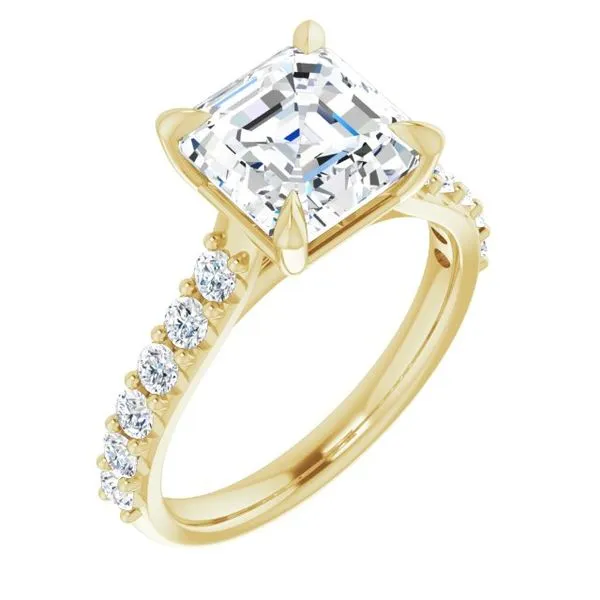 Claw-Prong Accented Engagement Ring Shipley's Fine Jewelry Hampstead, MD