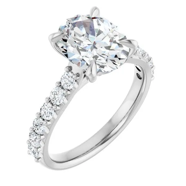 Claw-Prong Accented Engagement Ring Robison Jewelry Co. Fernandina Beach, FL
