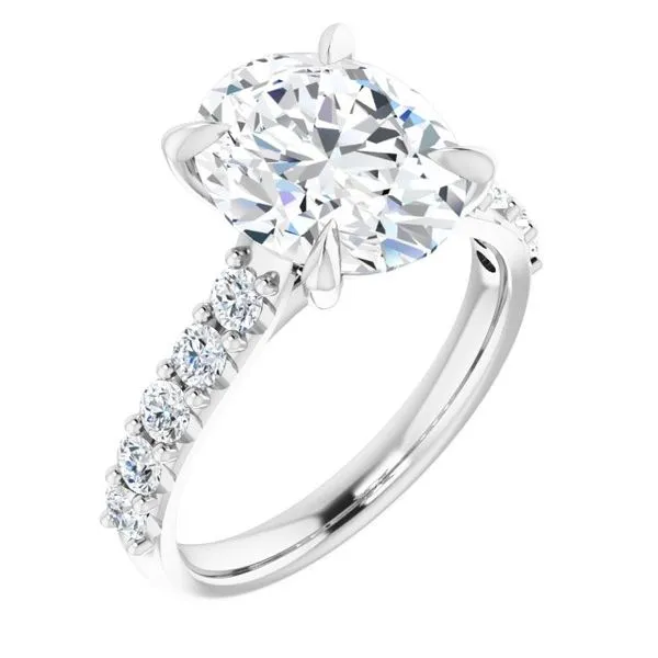 Claw-Prong Accented Engagement Ring Shipley's Fine Jewelry Hampstead, MD