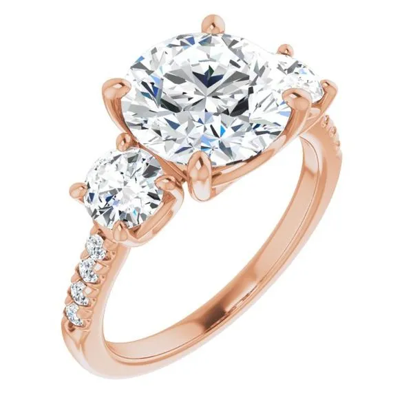 Three-Stone Engagement Ring Raleigh Diamond Fine Jewelry Raleigh, NC