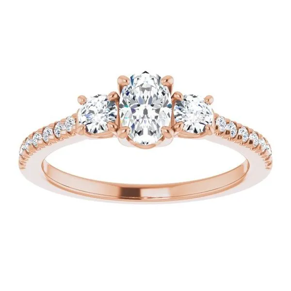 Three-Stone Engagement Ring Image 3 Raleigh Diamond Fine Jewelry Raleigh, NC