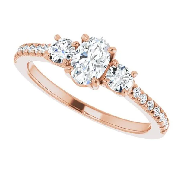 Three-Stone Engagement Ring Image 5 Raleigh Diamond Fine Jewelry Raleigh, NC