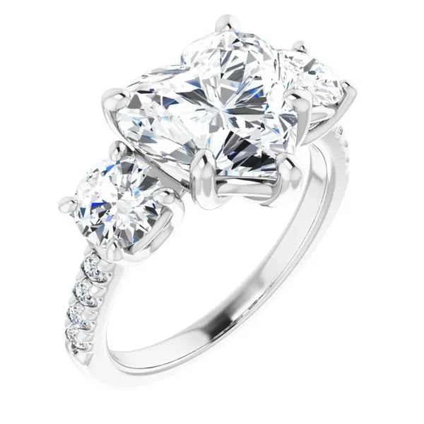 Three-Stone Engagement Ring Raleigh Diamond Fine Jewelry Raleigh, NC