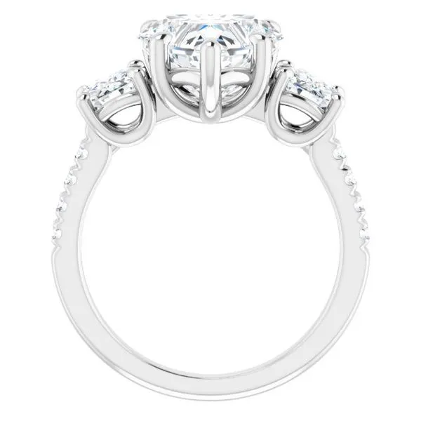 Three-Stone Engagement Ring Image 2 Raleigh Diamond Fine Jewelry Raleigh, NC