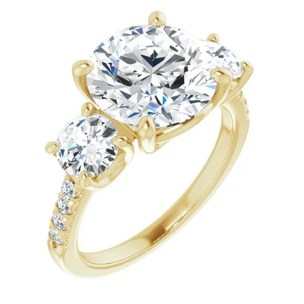 Three-Stone Engagement Ring Raleigh Diamond Fine Jewelry Raleigh, NC