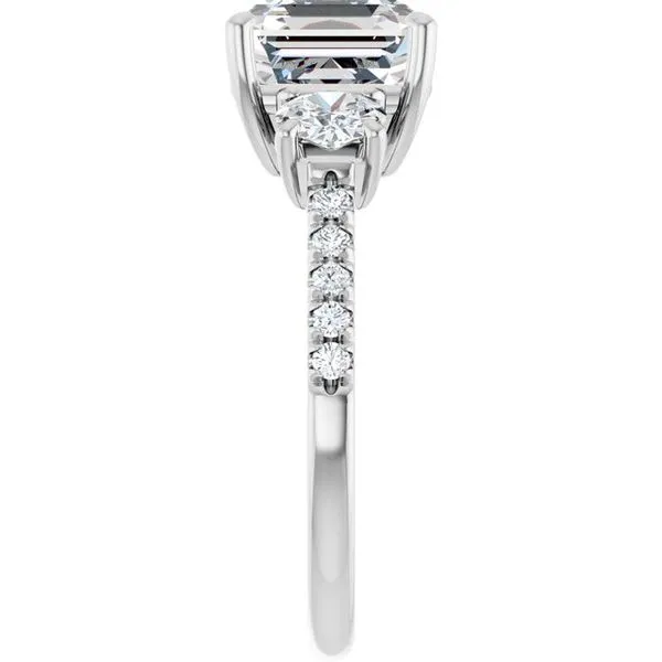 Three-Stone Engagement Ring Image 4 Raleigh Diamond Fine Jewelry Raleigh, NC