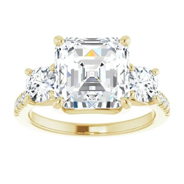 Three-Stone Engagement Ring Image 3 Raleigh Diamond Fine Jewelry Raleigh, NC