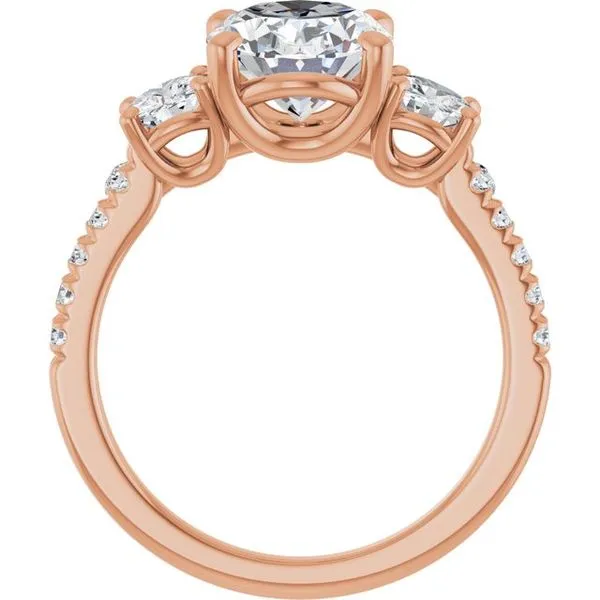 Three-Stone Engagement Ring Image 2 Raleigh Diamond Fine Jewelry Raleigh, NC