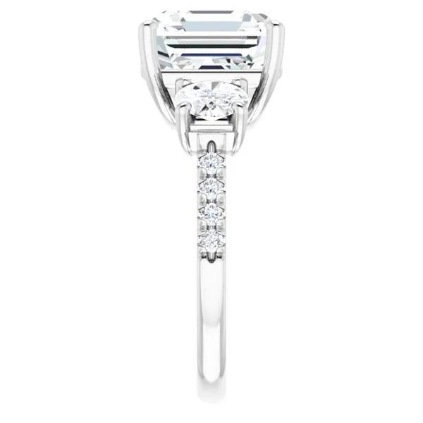 Three-Stone Engagement Ring Image 4 Raleigh Diamond Fine Jewelry Raleigh, NC
