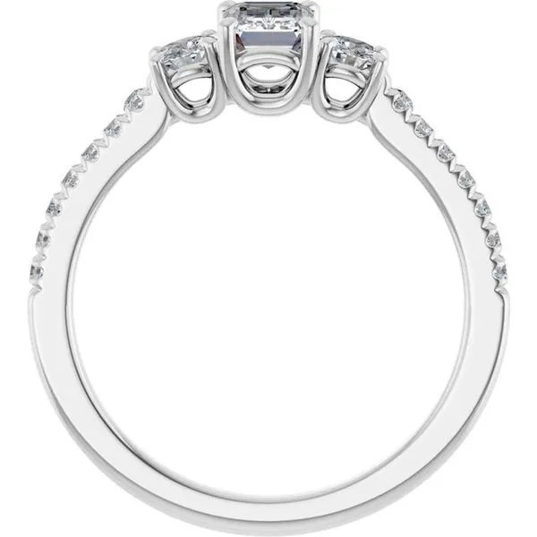 Three-Stone Engagement Ring Image 2 Raleigh Diamond Fine Jewelry Raleigh, NC