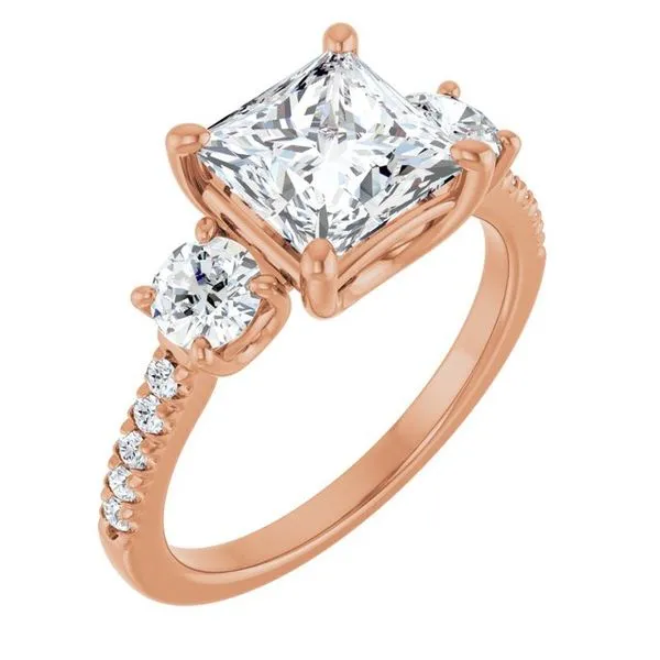 Three-Stone Engagement Ring Raleigh Diamond Fine Jewelry Raleigh, NC
