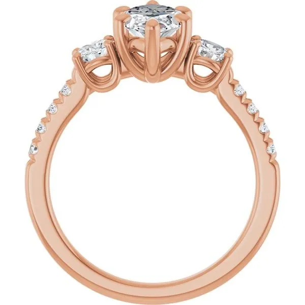 Three-Stone Engagement Ring Image 2 Raleigh Diamond Fine Jewelry Raleigh, NC