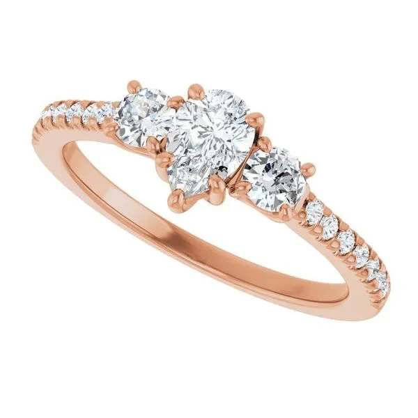 Three-Stone Engagement Ring Image 5 Raleigh Diamond Fine Jewelry Raleigh, NC
