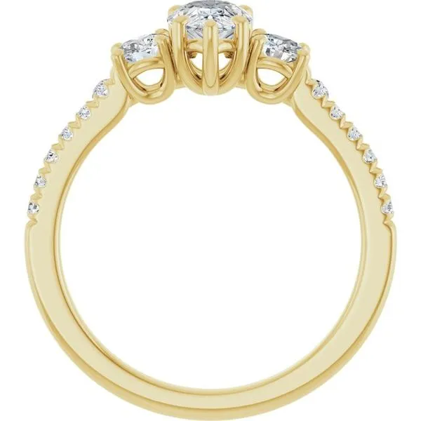 Three-Stone Engagement Ring Image 2 Raleigh Diamond Fine Jewelry Raleigh, NC
