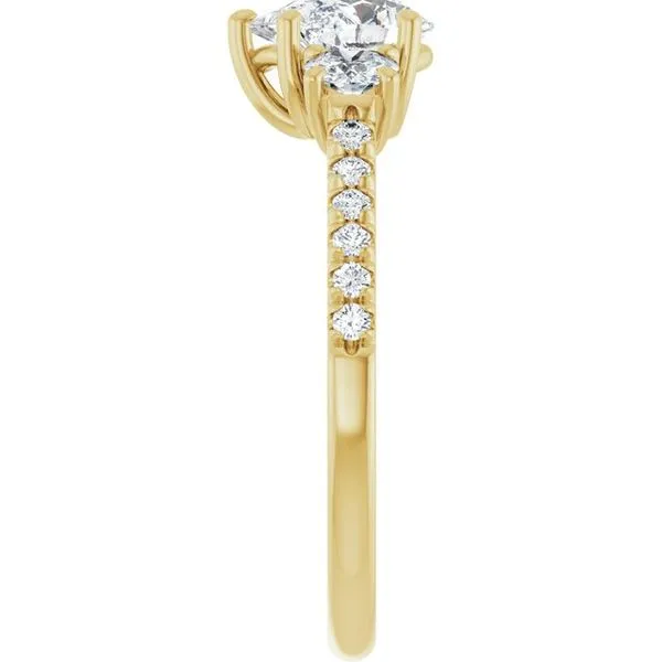 Three-Stone Engagement Ring Image 4 Raleigh Diamond Fine Jewelry Raleigh, NC