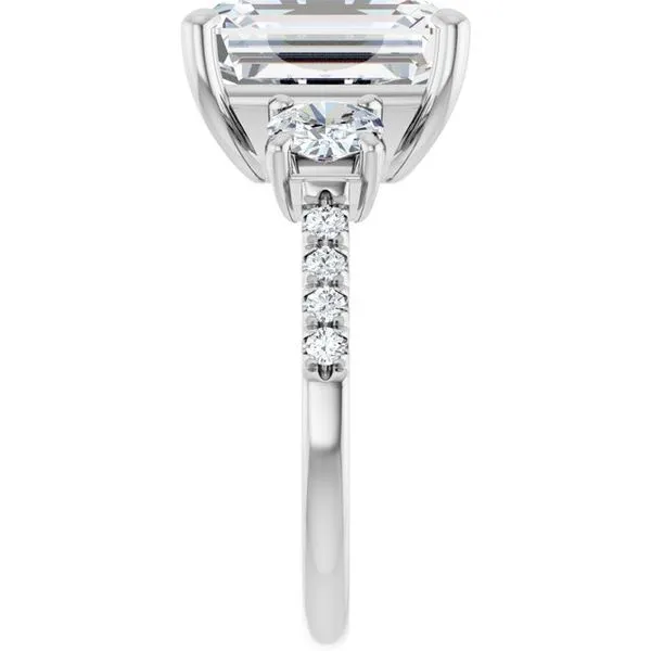 Three-Stone Engagement Ring Image 4 Raleigh Diamond Fine Jewelry Raleigh, NC