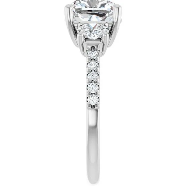 Three-Stone Engagement Ring Image 4 Raleigh Diamond Fine Jewelry Raleigh, NC