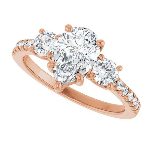 Three-Stone Engagement Ring Image 5 Raleigh Diamond Fine Jewelry Raleigh, NC