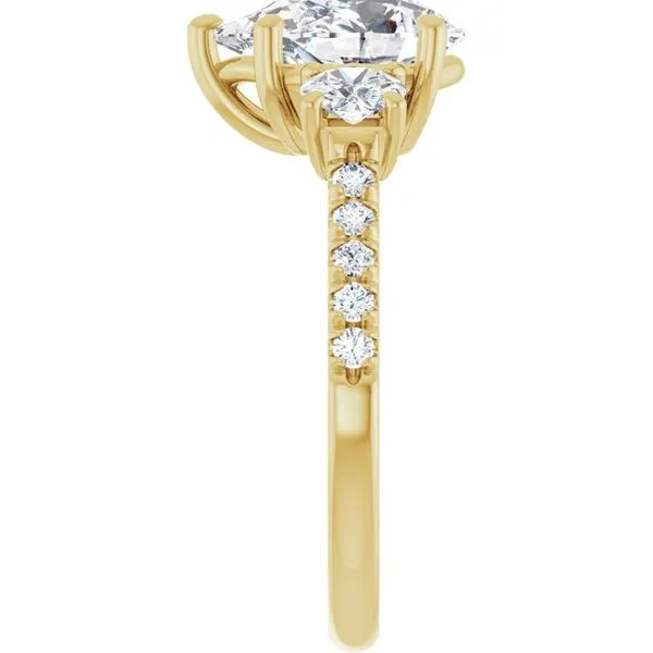 Three-Stone Engagement Ring Image 4 Raleigh Diamond Fine Jewelry Raleigh, NC
