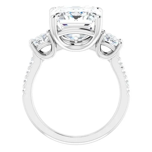 Three-Stone Engagement Ring Image 2 Raleigh Diamond Fine Jewelry Raleigh, NC